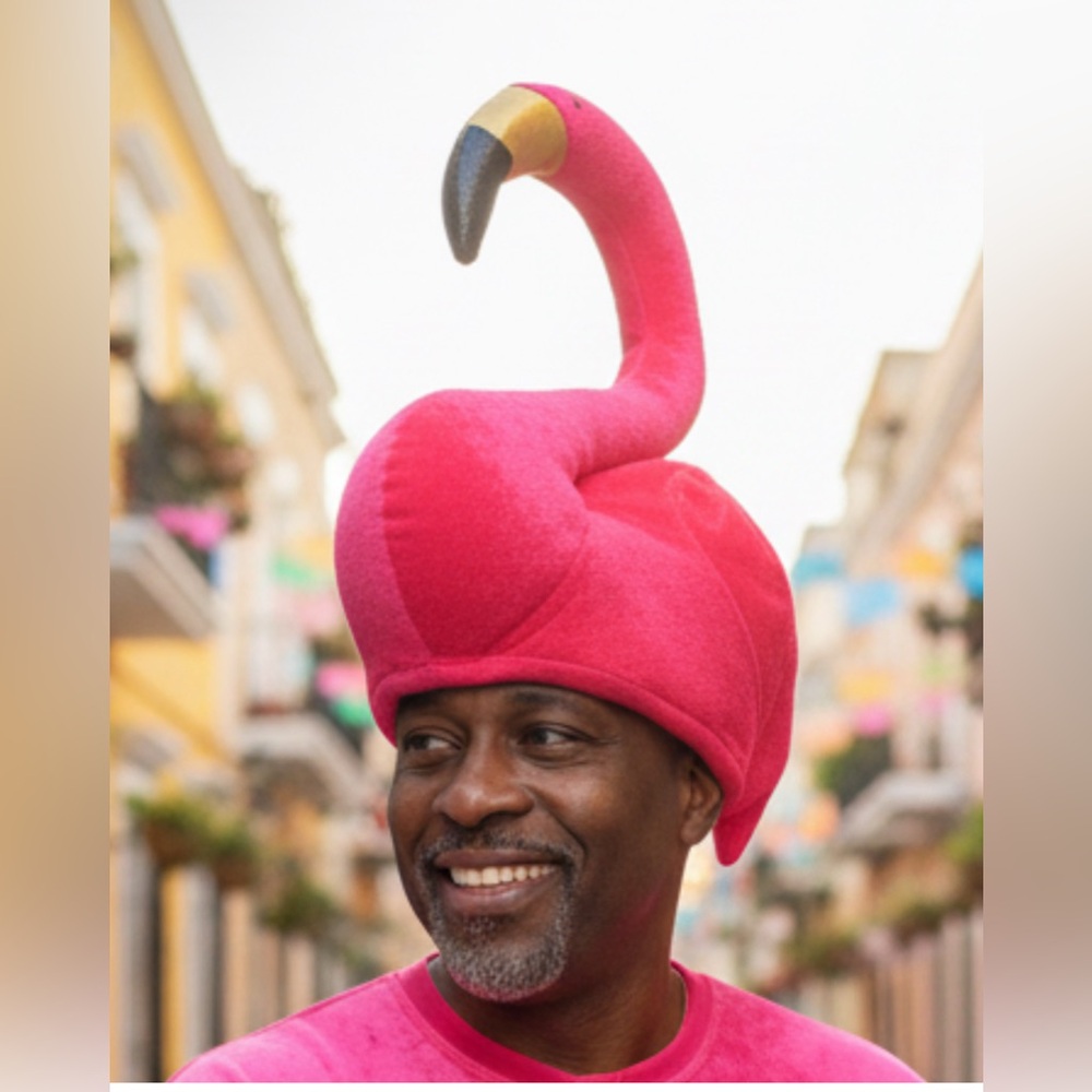 Pink Flamingo Hat NWOT - Picture 9 of 9